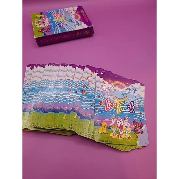 Vintage Lisa Frank Playing Cards Complete w/ Box  & Both Jokers Cards Rare - Picture 12 of 14